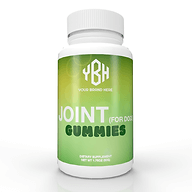 Private label joint for dogs gummies with custom packaging for your brand.